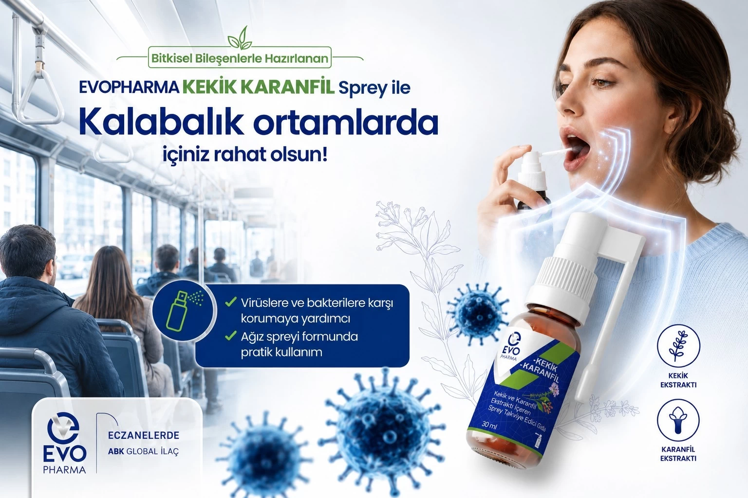 Evopharma Kekik Karanfil Sprey